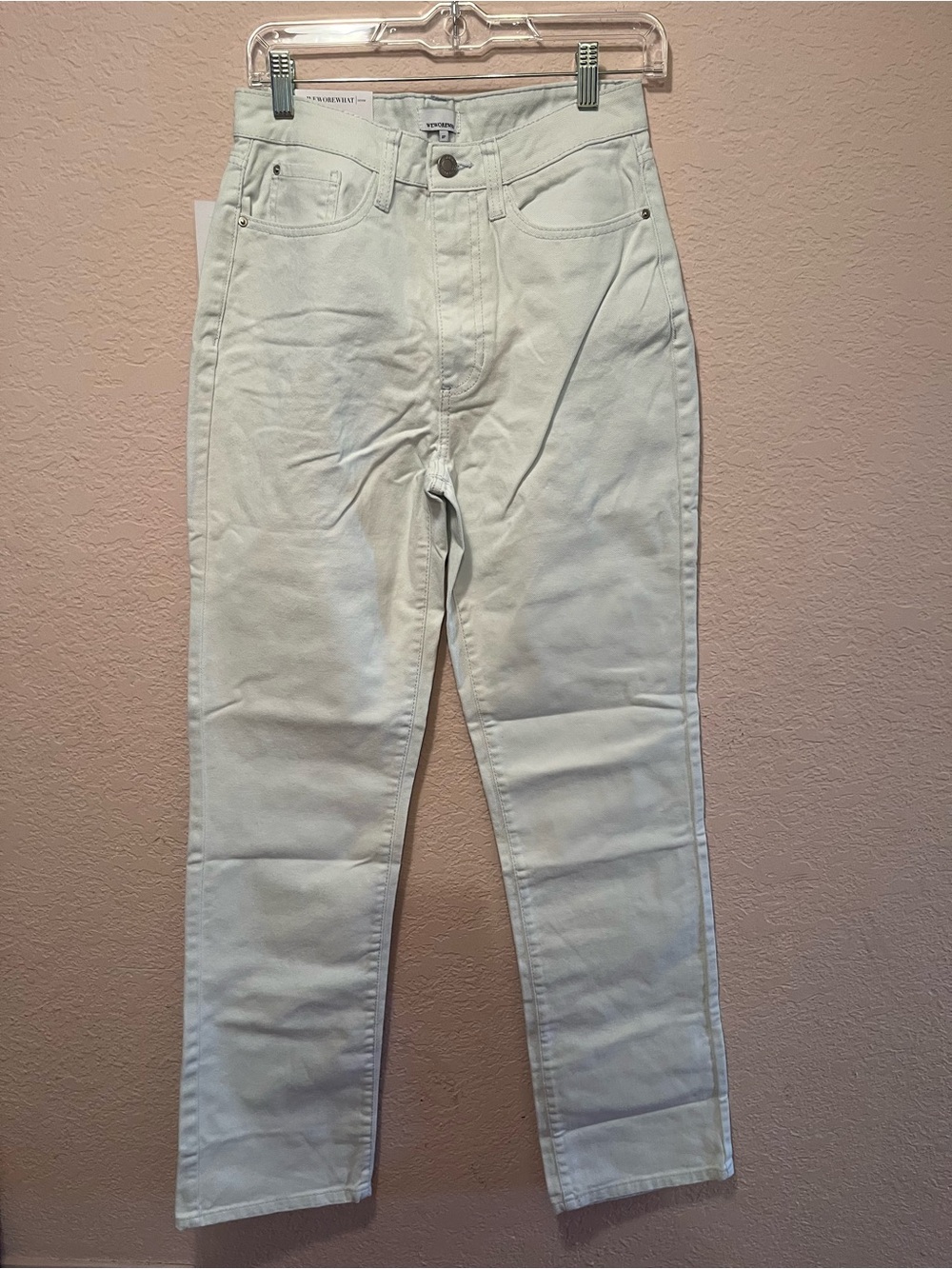 WeWoreWhat Bootcut Jeans High Rise Denim Pants